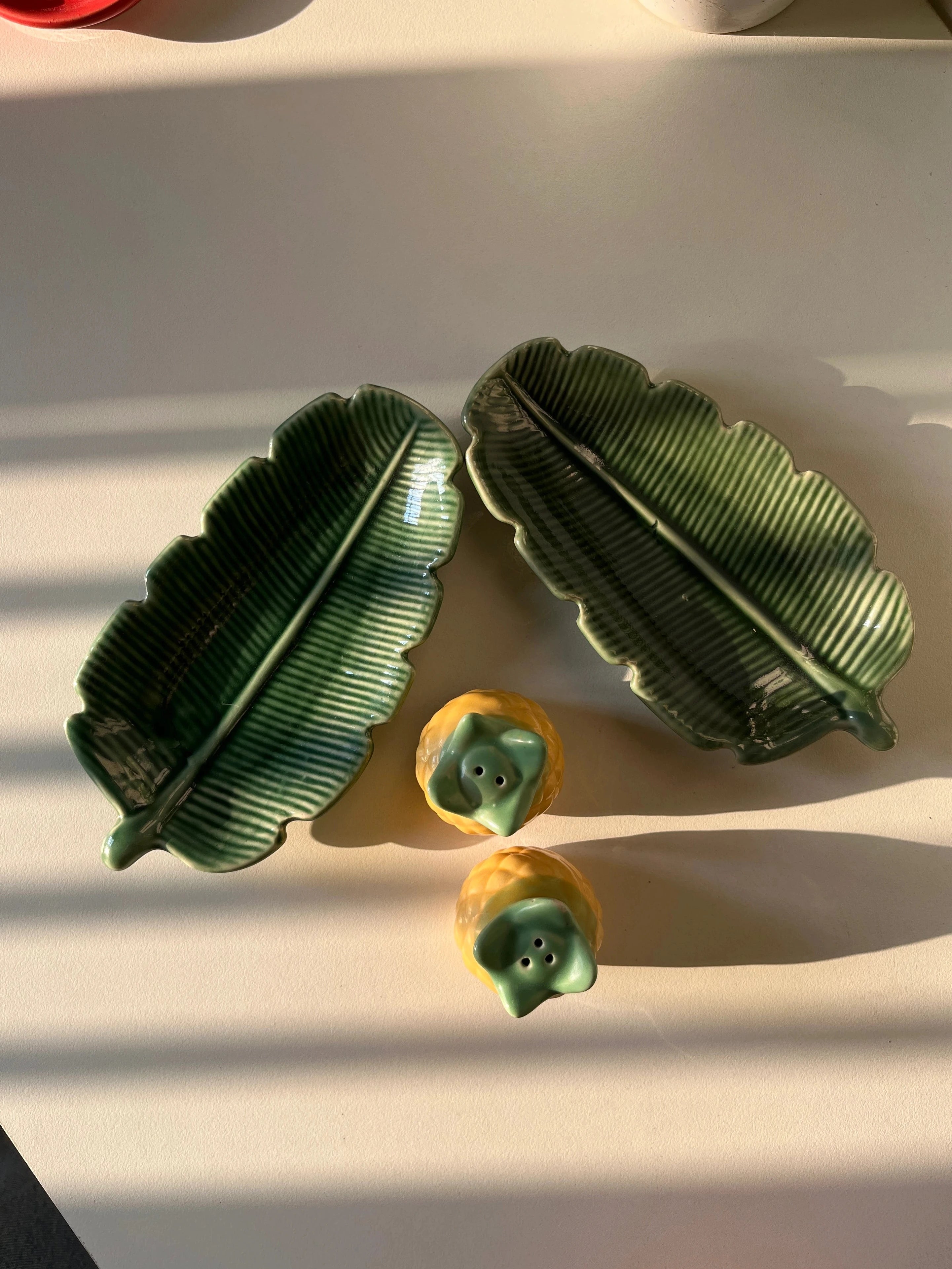 Tropicana - Trinket Trays and Salt & Pepper Shakers Set