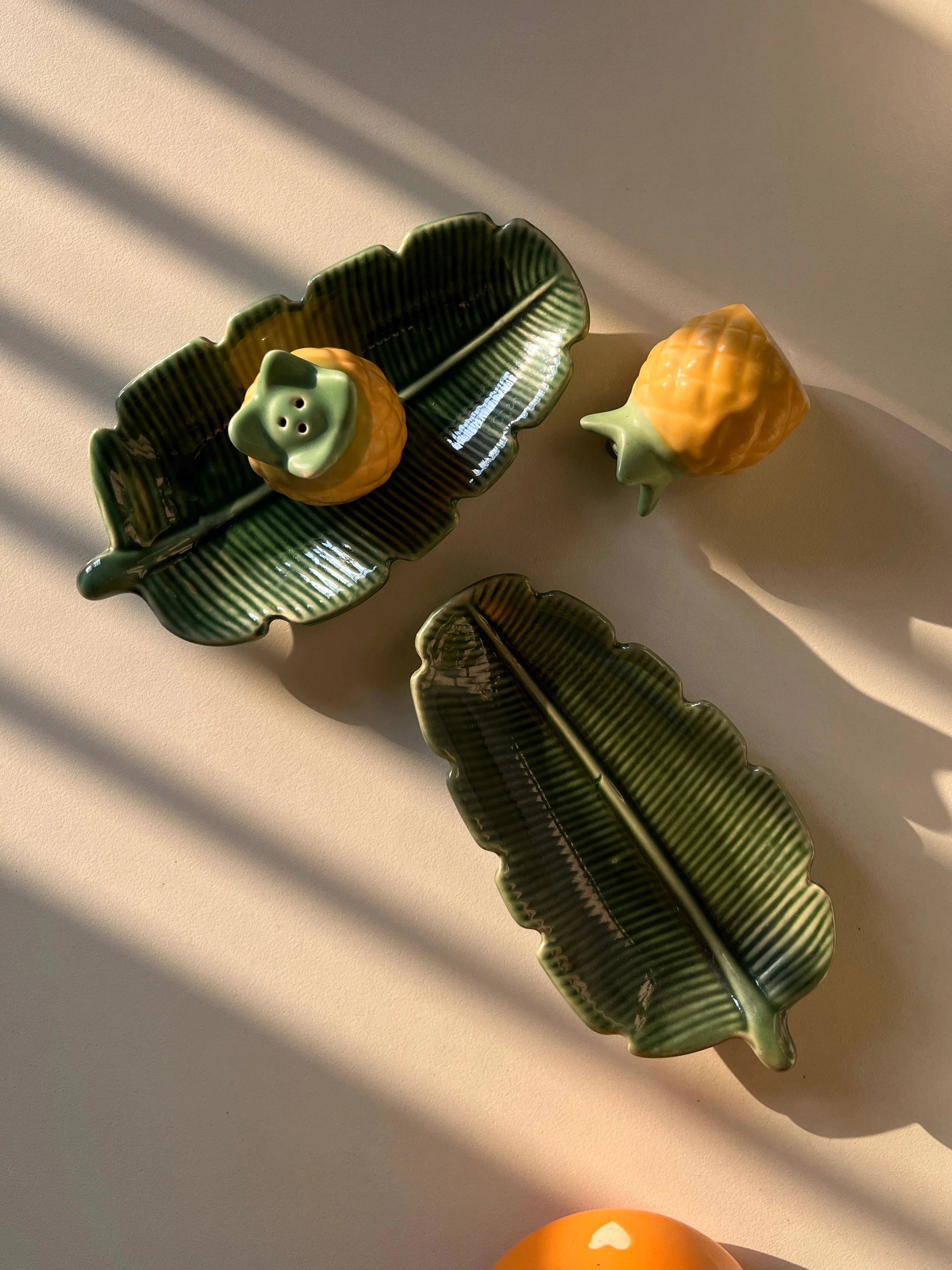 Tropicana - Trinket Trays and Salt & Pepper Shakers Set