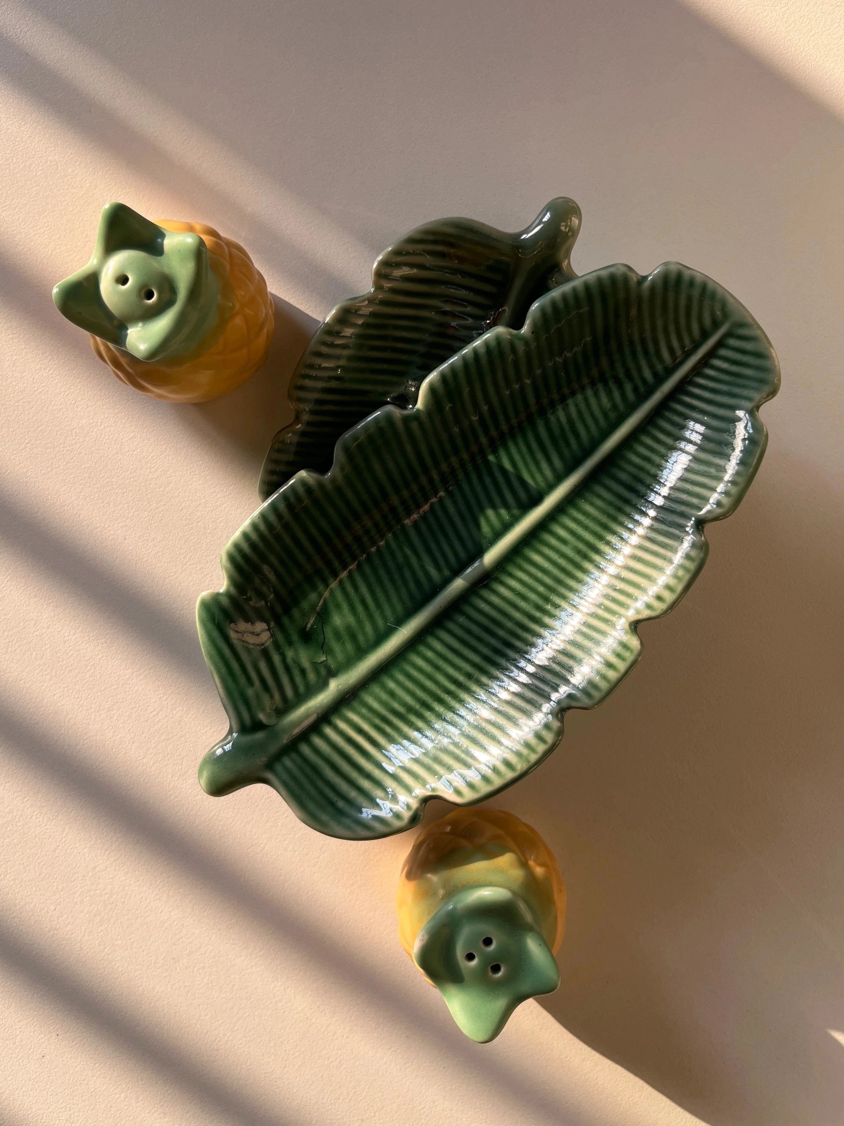 Tropicana - Trinket Trays and Salt & Pepper Shakers Set