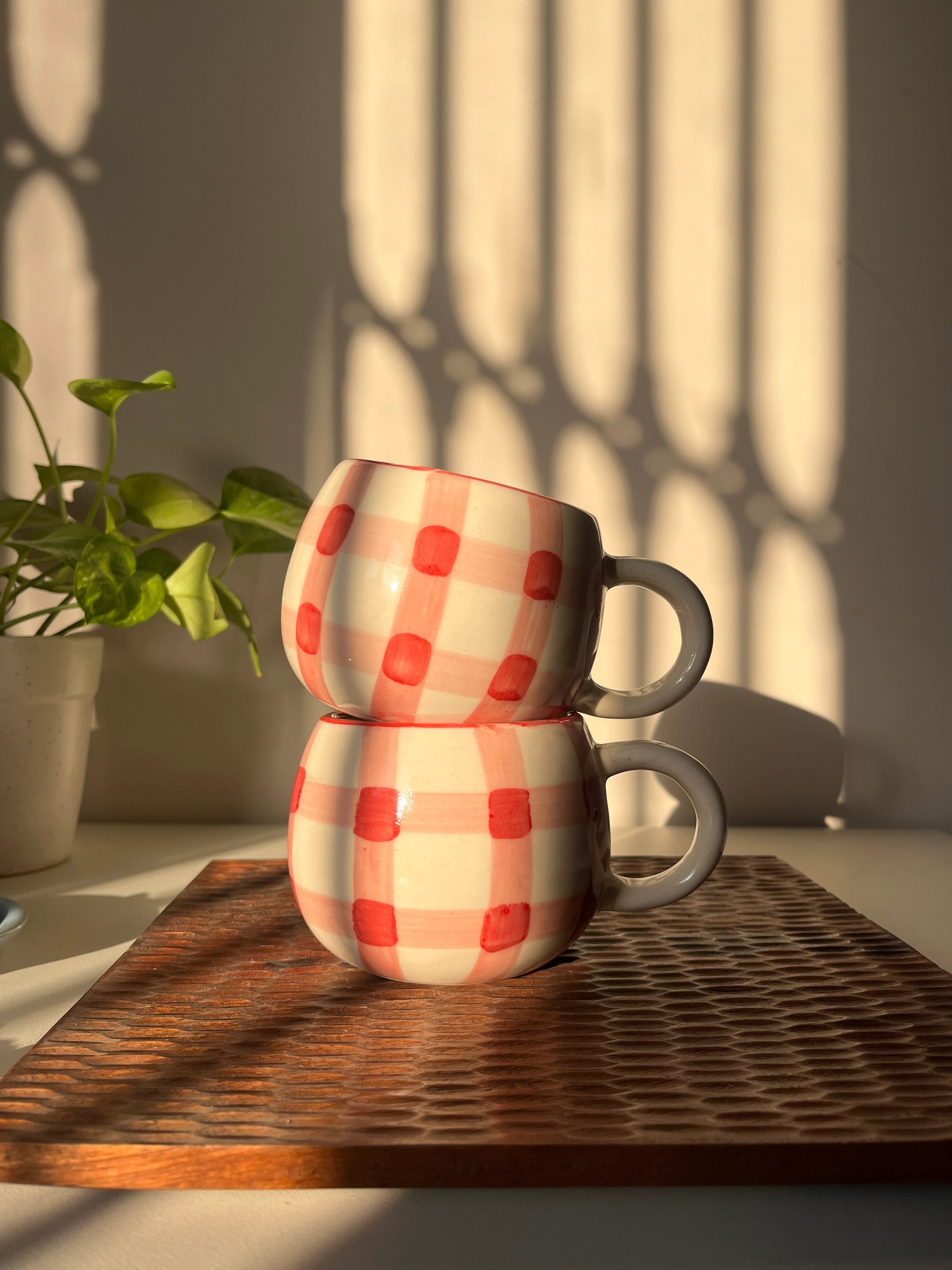Betty Gingham Mug - Single