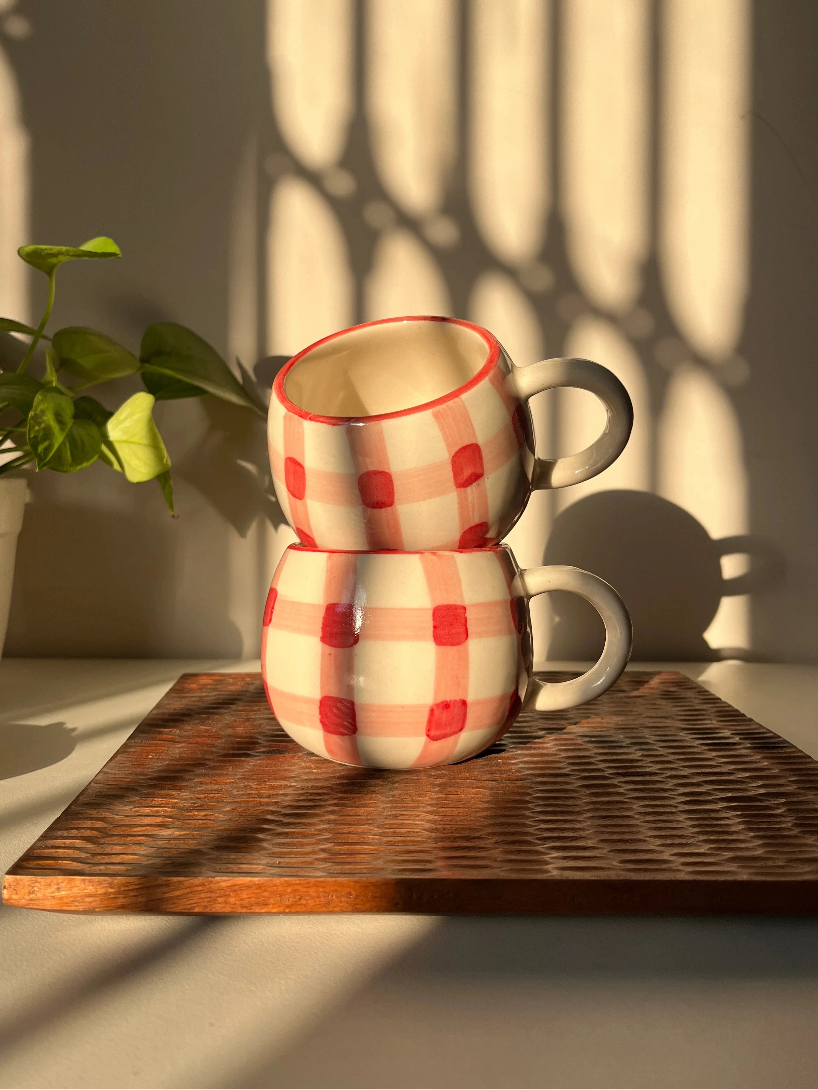 Betty Gingham Mug - Single