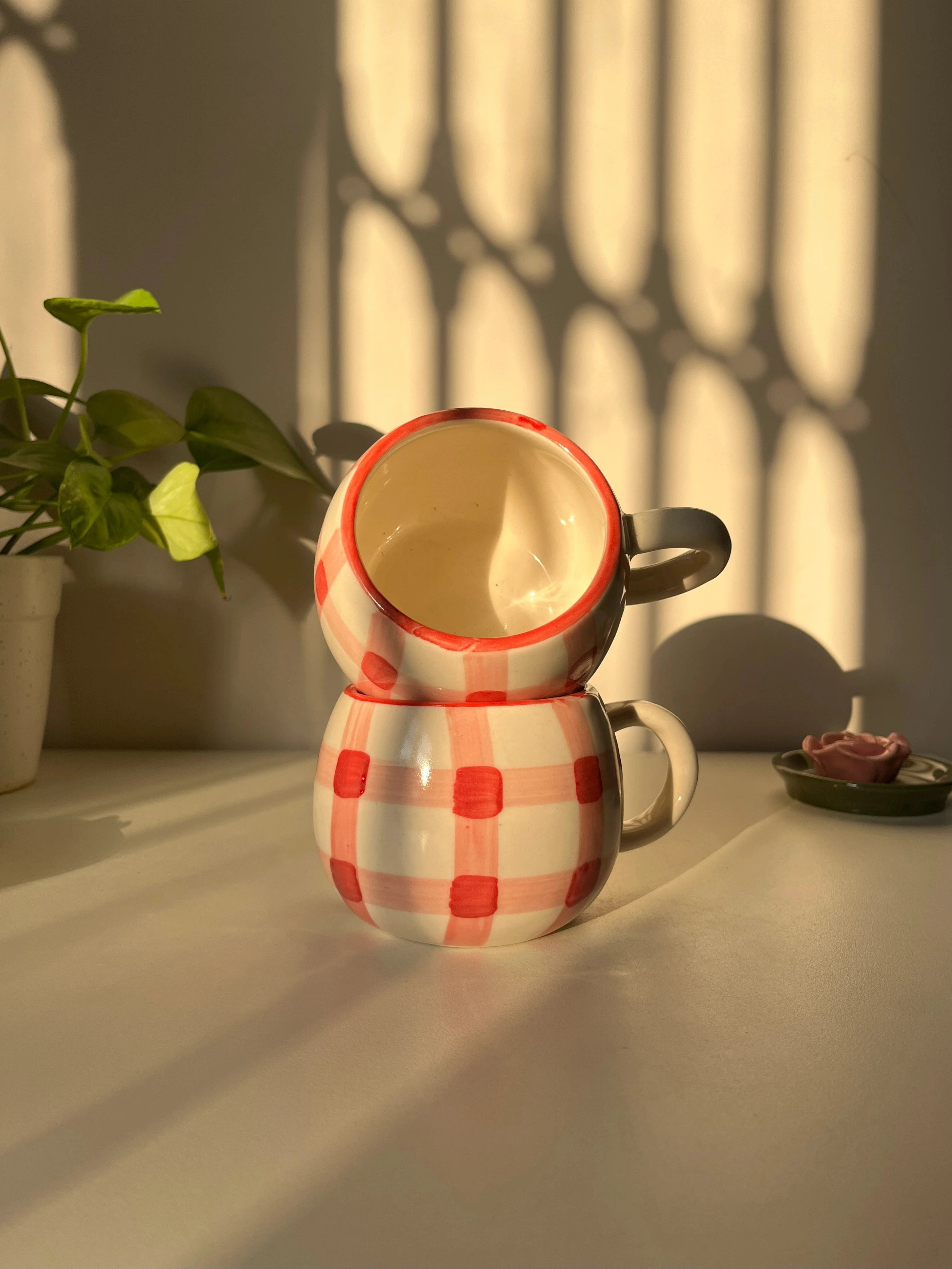Betty Gingham Mug - Single