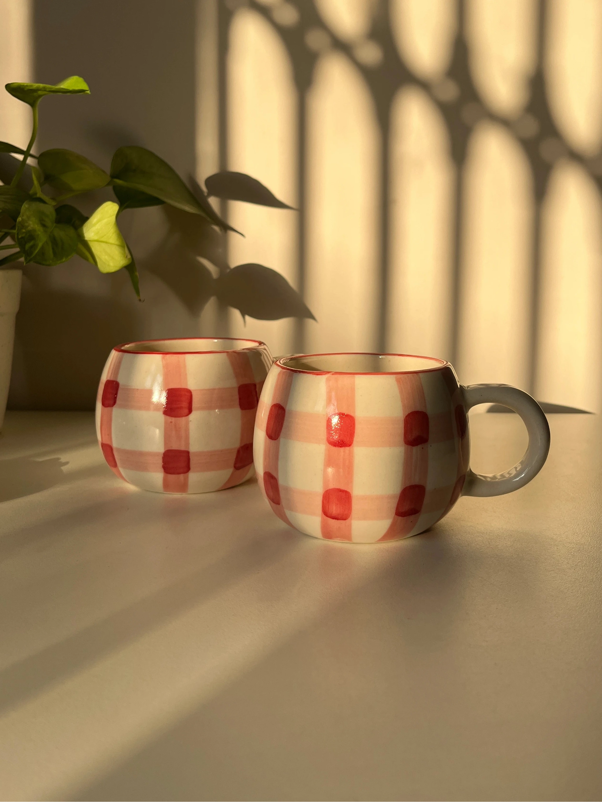 Betty Gingham Mug - Single