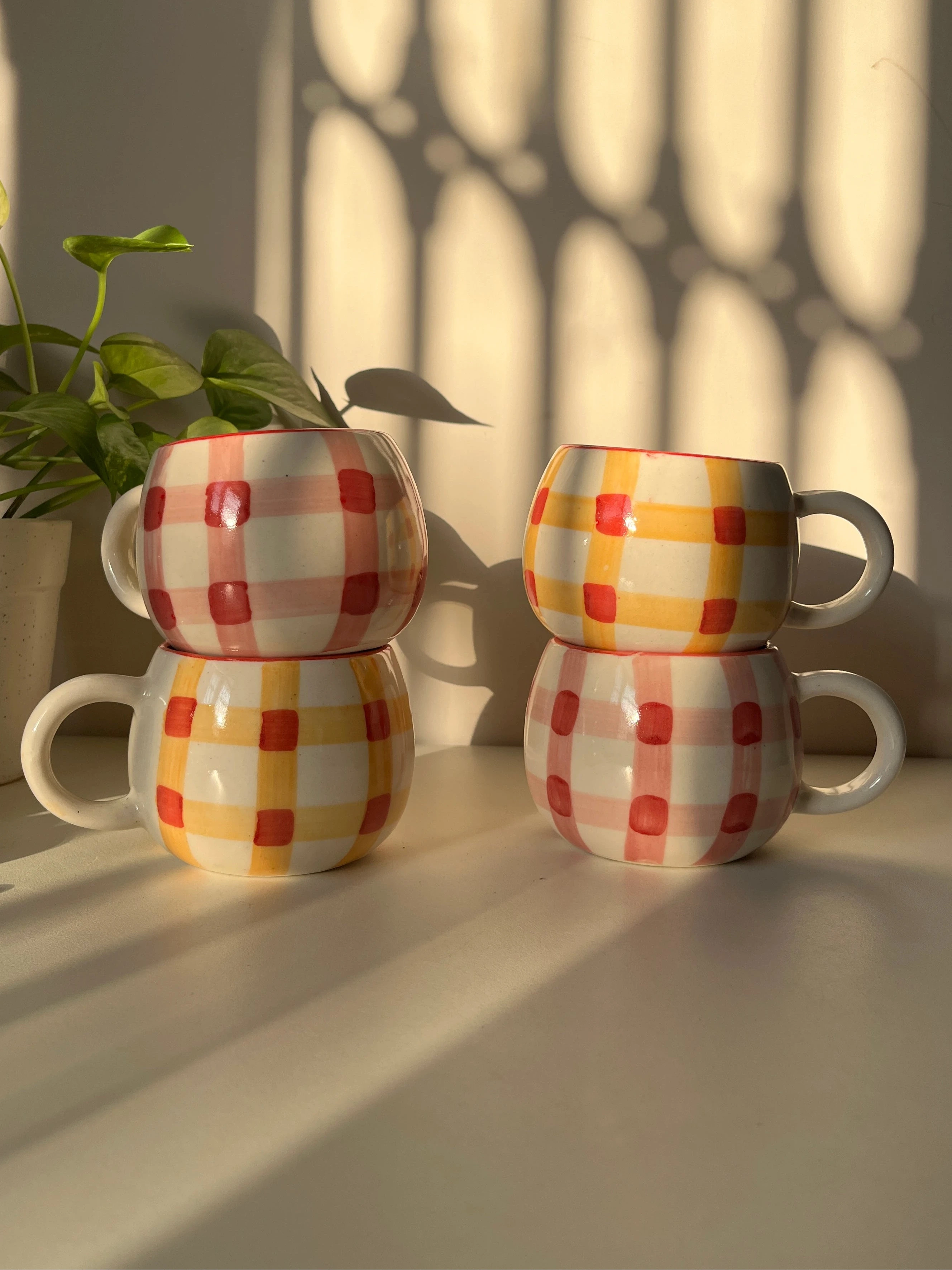 Betty Gingham Mug - Single