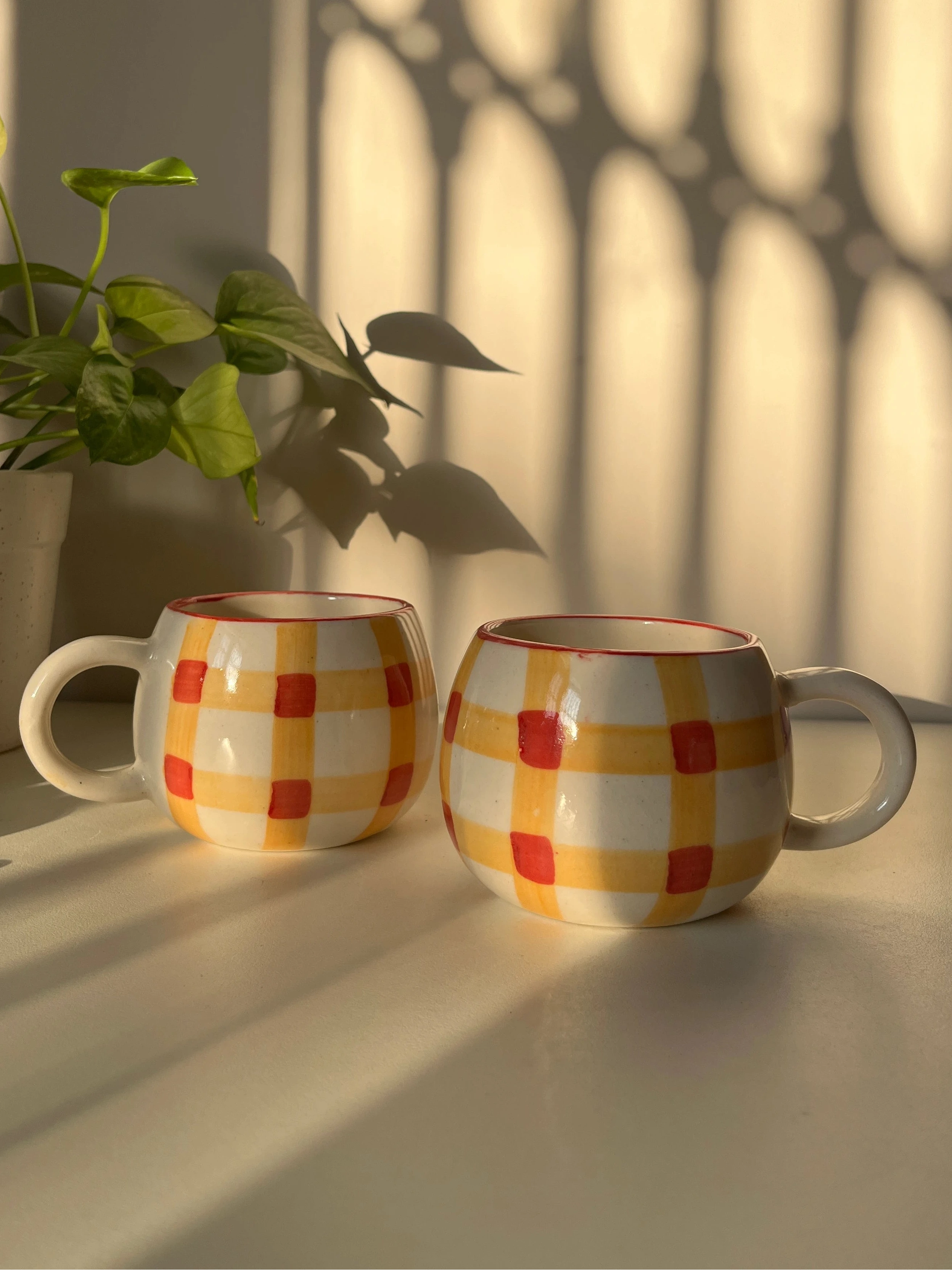 Betty Gingham Mug - Single