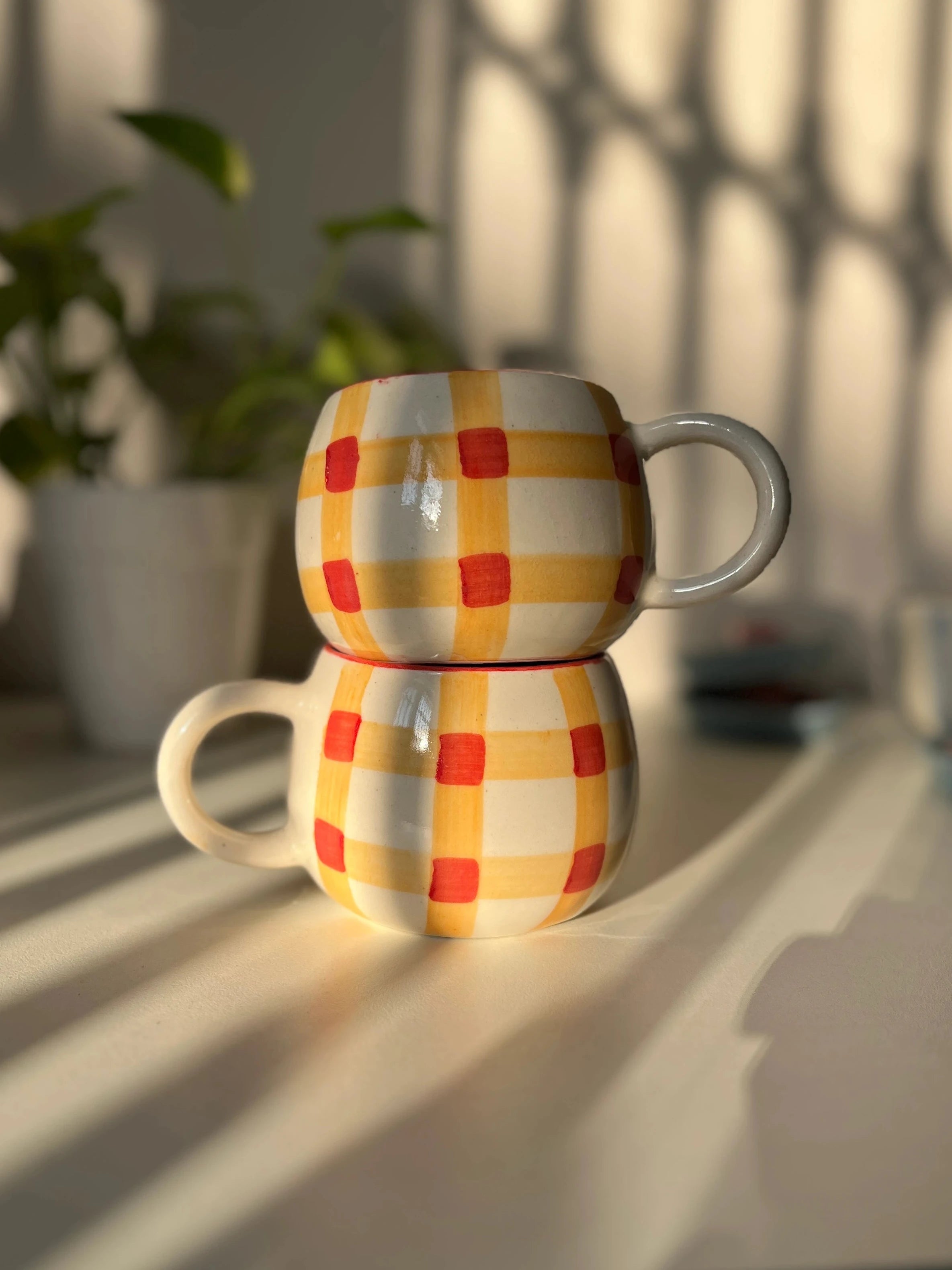 Betty Gingham Mug - Single