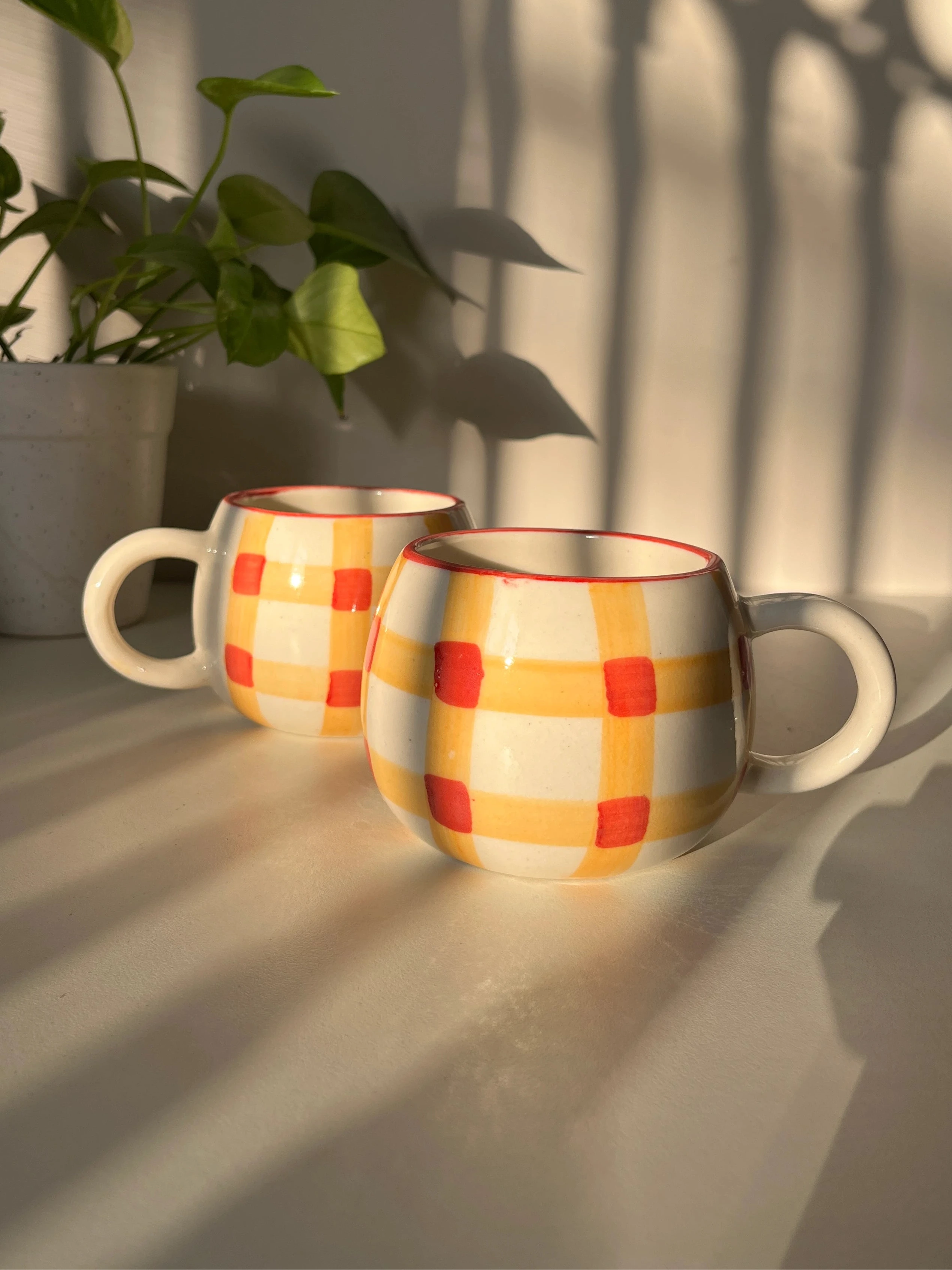Betty Gingham Mug - Single