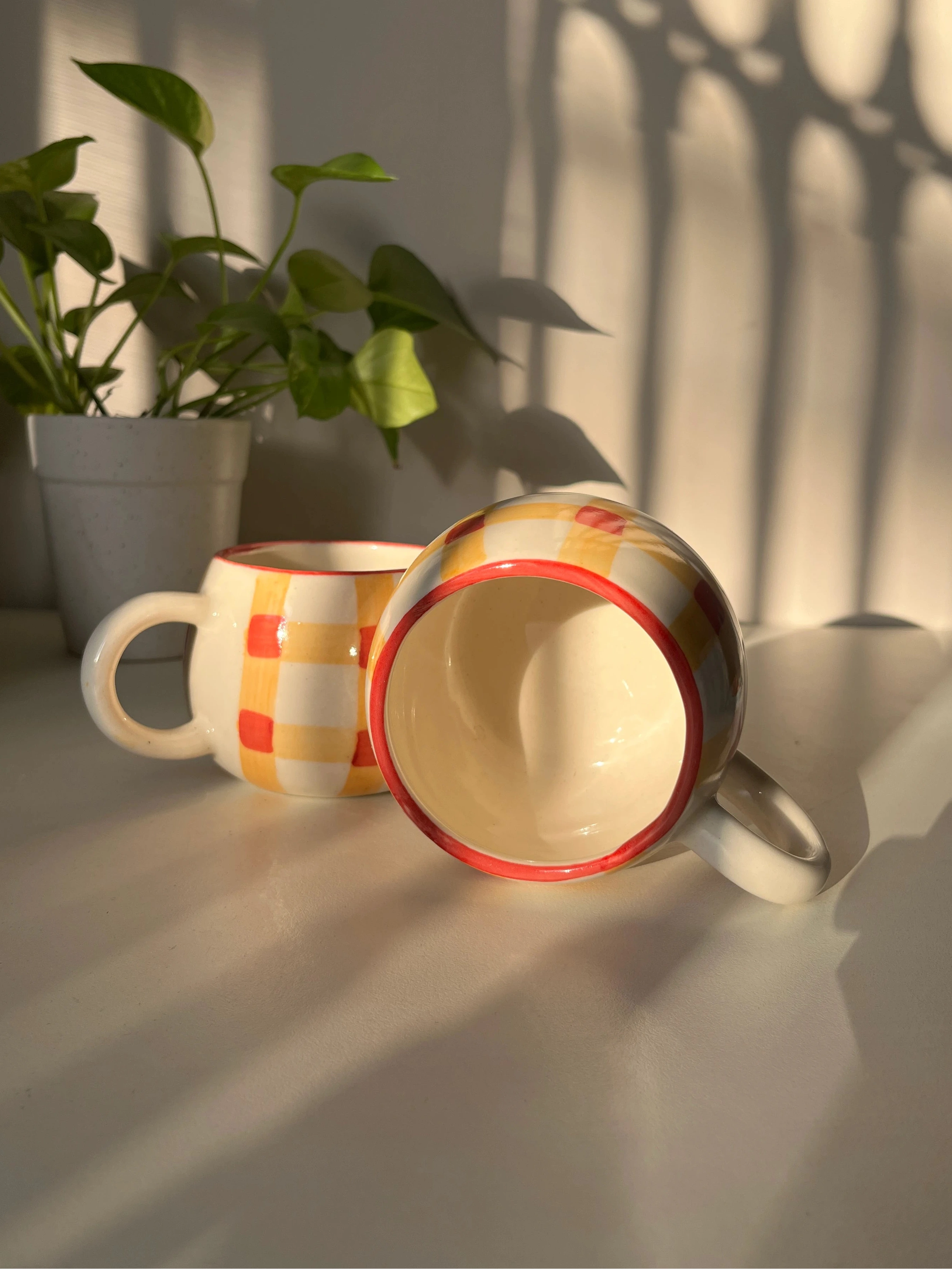 Betty Gingham Mug - Single
