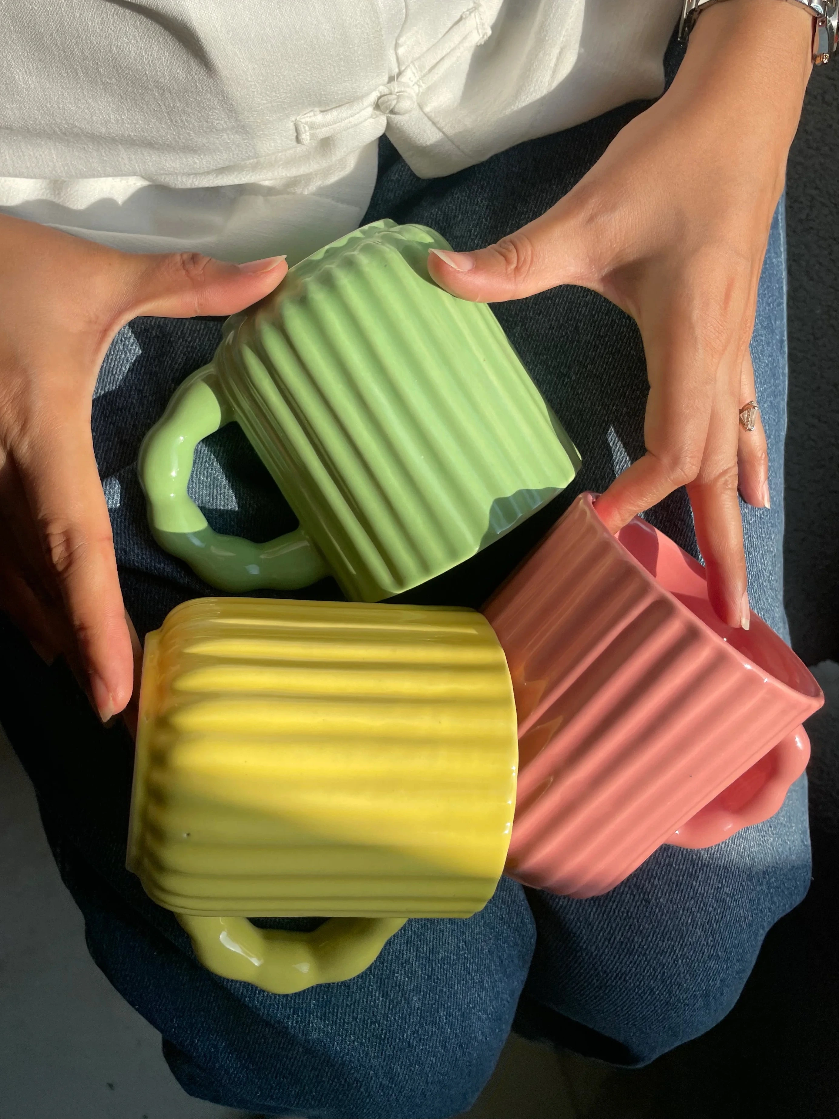 Chonky Sips - Fluted Mug Trio