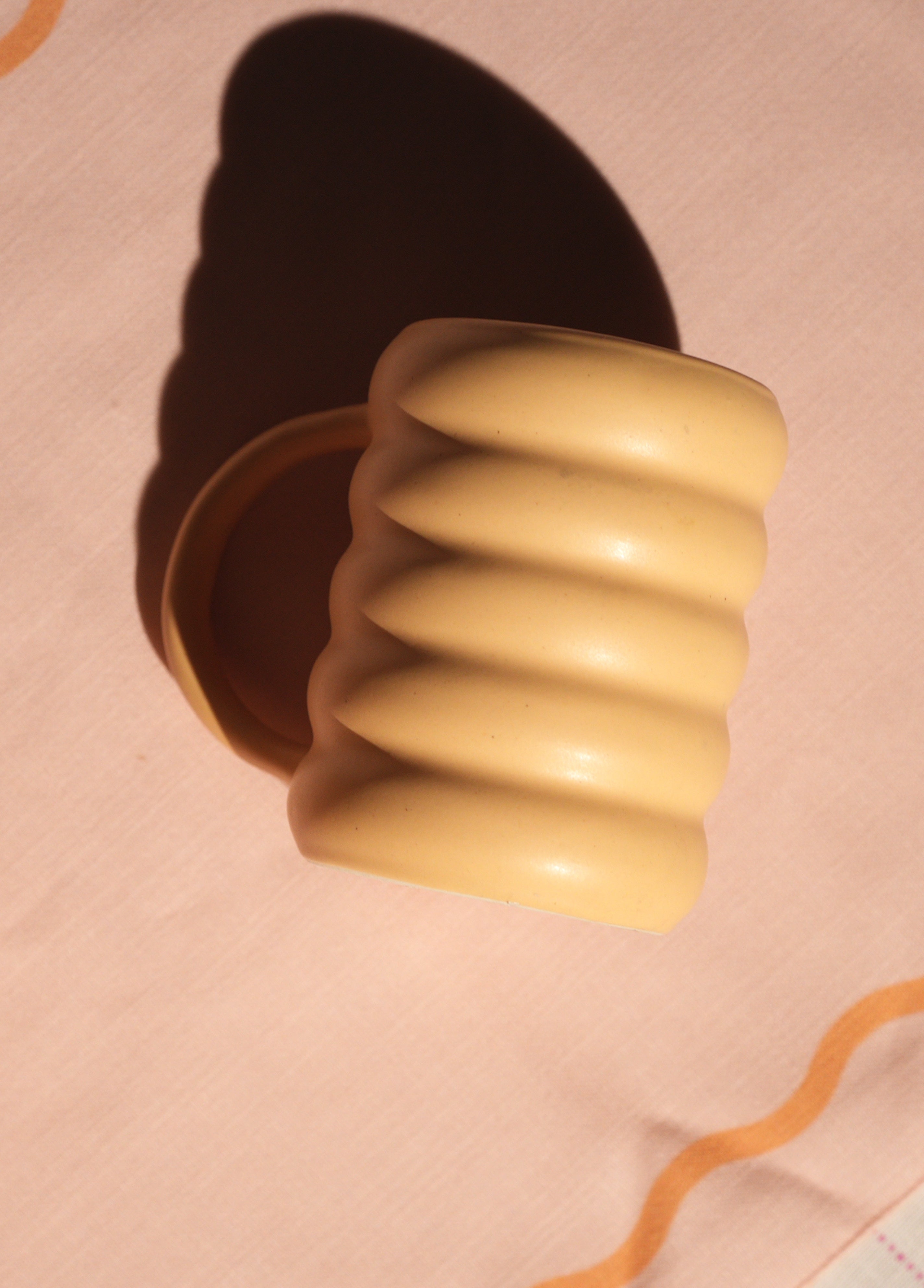 Close-up of matte glaze on Bert ceramic mug