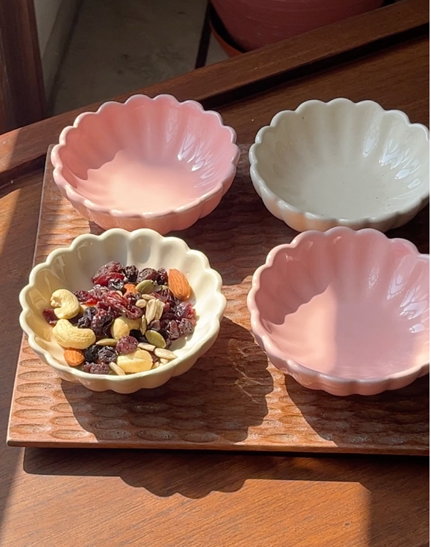 Loom & Bloom hosting set used for serving snacks and small bites.